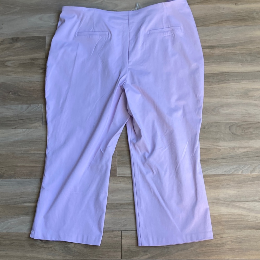 Zac & Rachel lavender pant with stretch career office business casual 24W - Picture 11 of 16